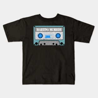 martina mcbride blue cassette Kids T-Shirt